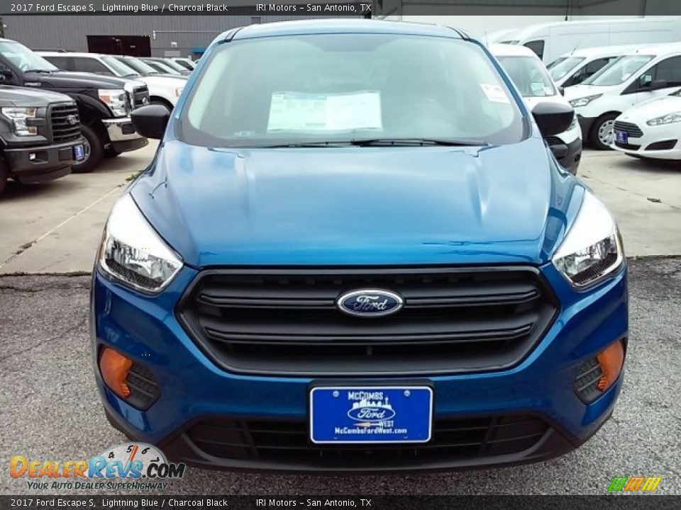 2017 Ford Escape S Lightning Blue / Charcoal Black Photo #15