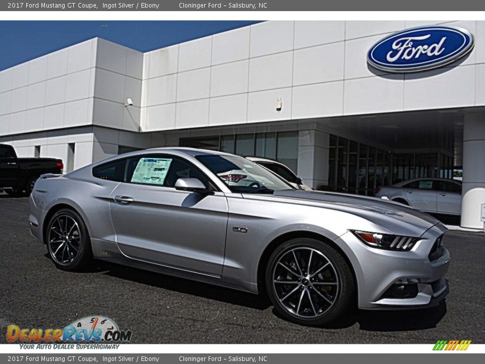 2017 Ford Mustang GT Coupe Ingot Silver / Ebony Photo #1