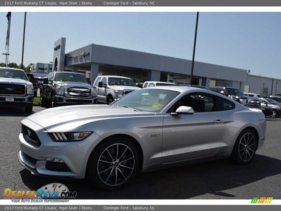 2017 Ford Mustang GT Coupe Ingot Silver / Ebony Photo #3