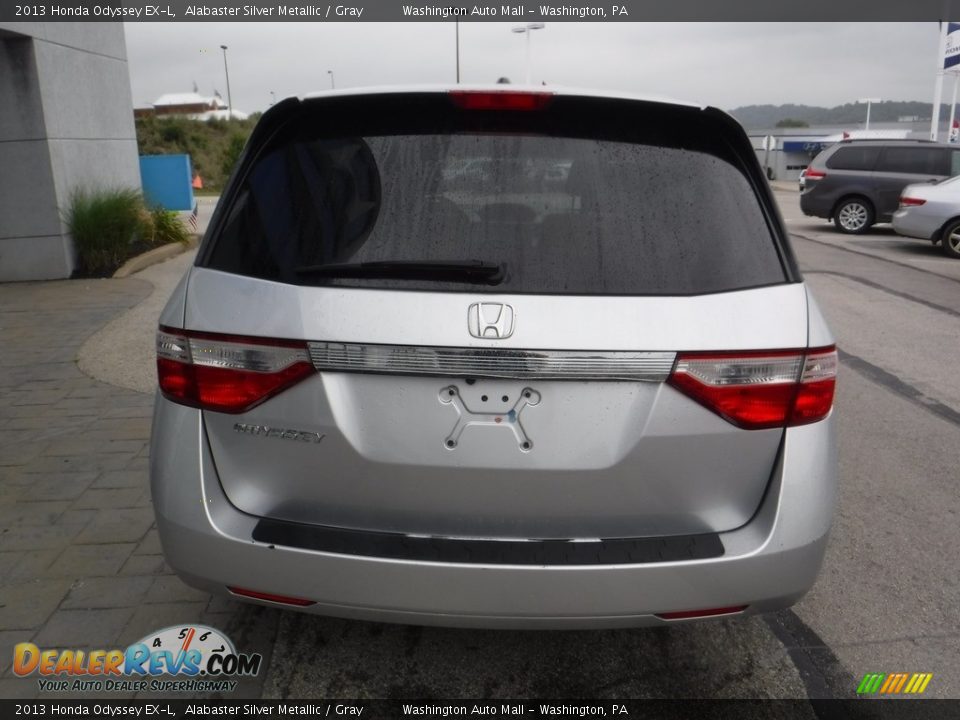 2013 Honda Odyssey EX-L Alabaster Silver Metallic / Gray Photo #7