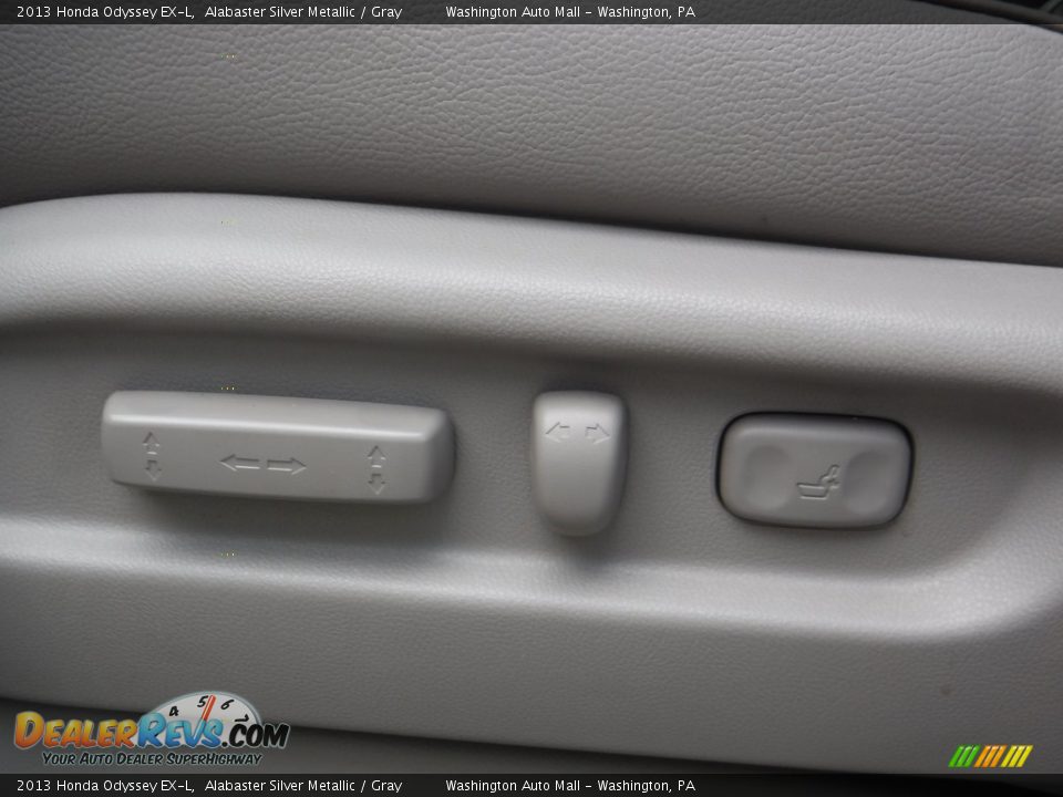 2013 Honda Odyssey EX-L Alabaster Silver Metallic / Gray Photo #13