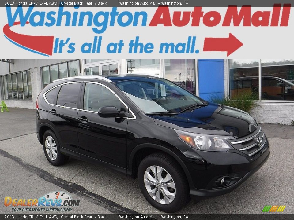 2013 Honda CR-V EX-L AWD Crystal Black Pearl / Black Photo #1