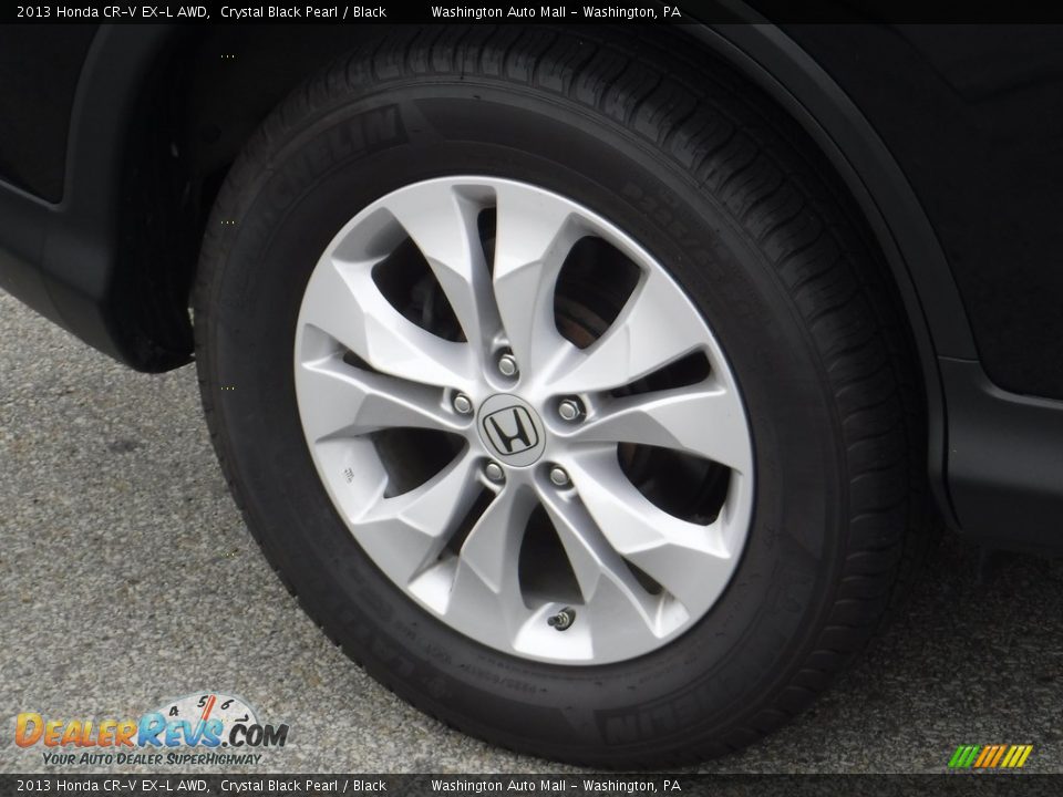 2013 Honda CR-V EX-L AWD Crystal Black Pearl / Black Photo #3