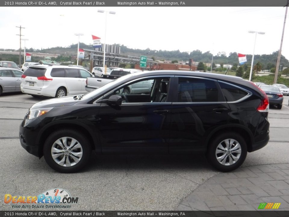 2013 Honda CR-V EX-L AWD Crystal Black Pearl / Black Photo #7