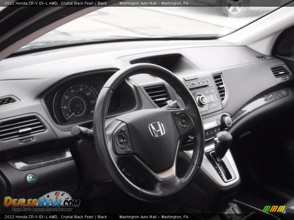 2013 Honda CR-V EX-L AWD Crystal Black Pearl / Black Photo #13