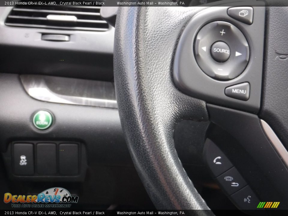 2013 Honda CR-V EX-L AWD Crystal Black Pearl / Black Photo #21