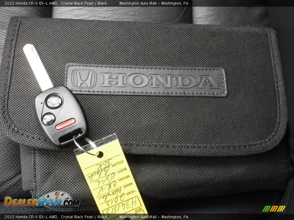 2013 Honda CR-V EX-L AWD Crystal Black Pearl / Black Photo #23