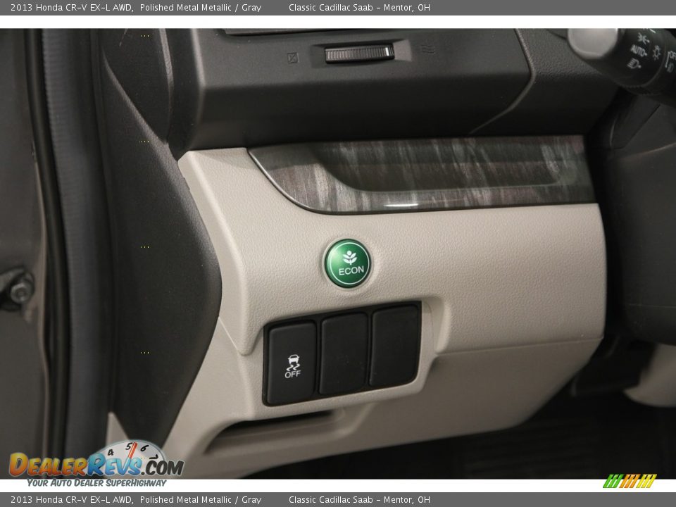 2013 Honda CR-V EX-L AWD Polished Metal Metallic / Gray Photo #5