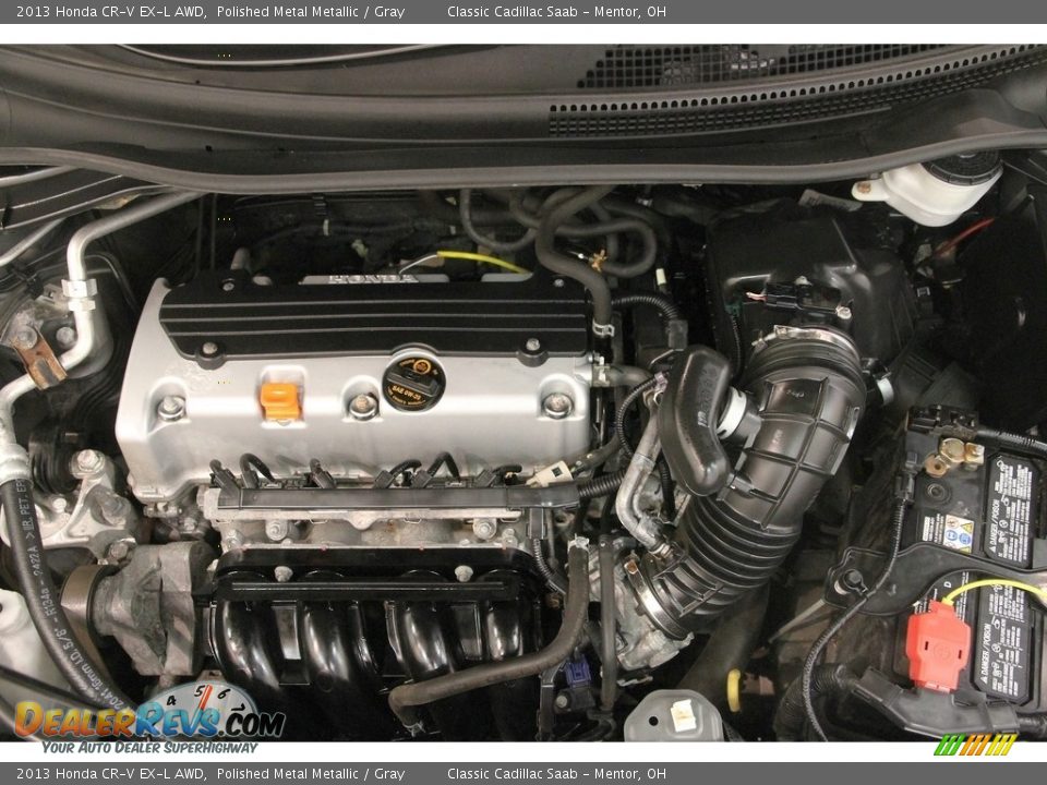 2013 Honda CR-V EX-L AWD Polished Metal Metallic / Gray Photo #18