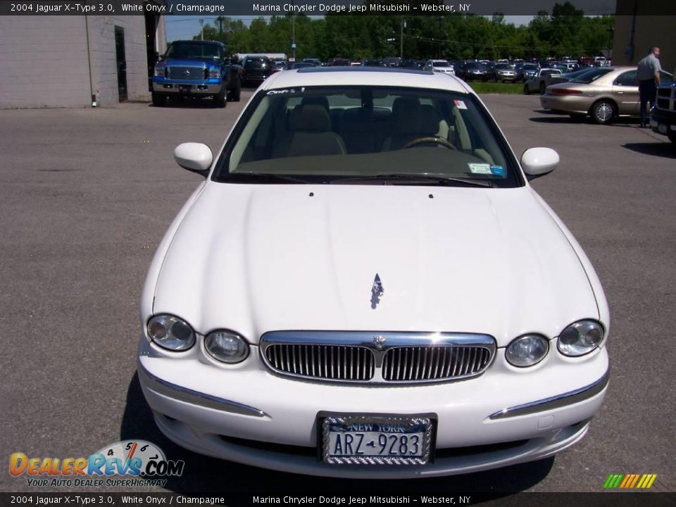 2004 Jaguar X-Type 3.0 White Onyx / Champagne Photo #13