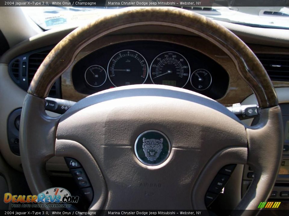 2004 Jaguar X-Type 3.0 White Onyx / Champagne Photo #27