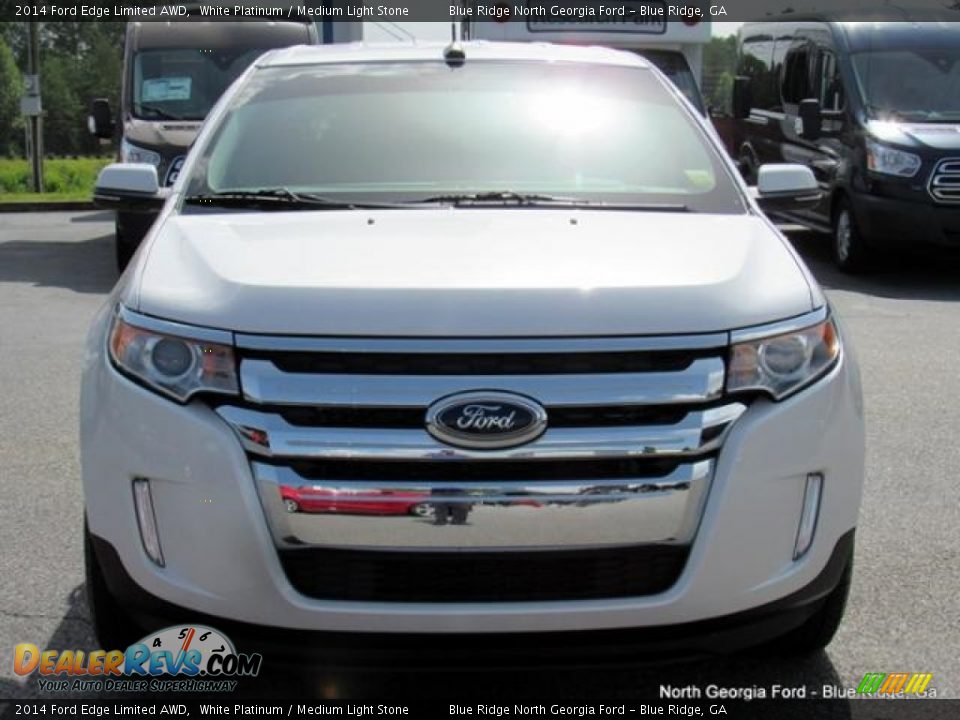 2014 Ford Edge Limited AWD White Platinum / Medium Light Stone Photo #8