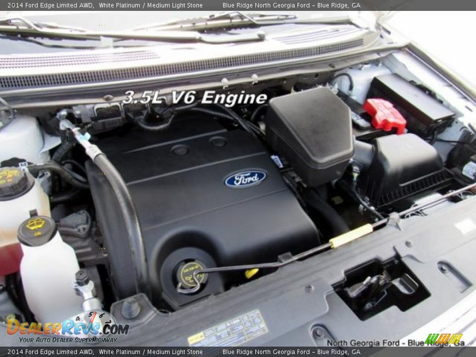 2014 Ford Edge Limited AWD White Platinum / Medium Light Stone Photo #10