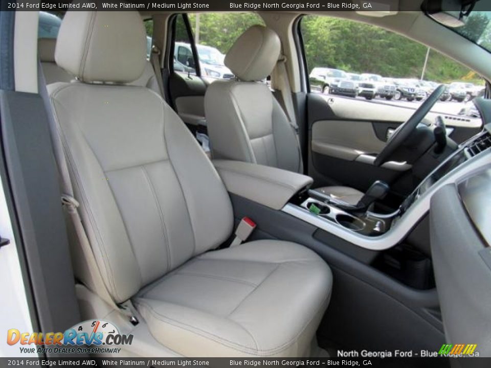 2014 Ford Edge Limited AWD White Platinum / Medium Light Stone Photo #12