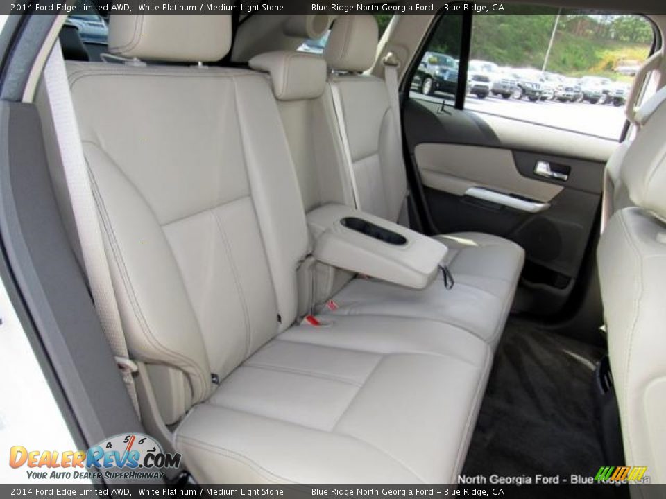 2014 Ford Edge Limited AWD White Platinum / Medium Light Stone Photo #14