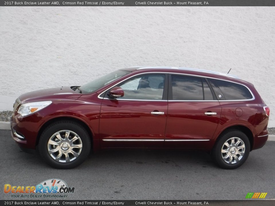 Crimson Red Tintcoat 2017 Buick Enclave Leather AWD Photo #2