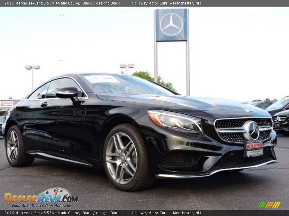 2016 Mercedes-Benz S 550 4Matic Coupe Black / designo Black Photo #3