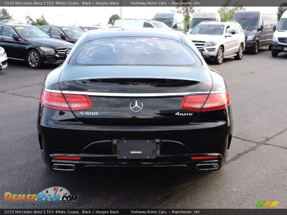 2016 Mercedes-Benz S 550 4Matic Coupe Black / designo Black Photo #4