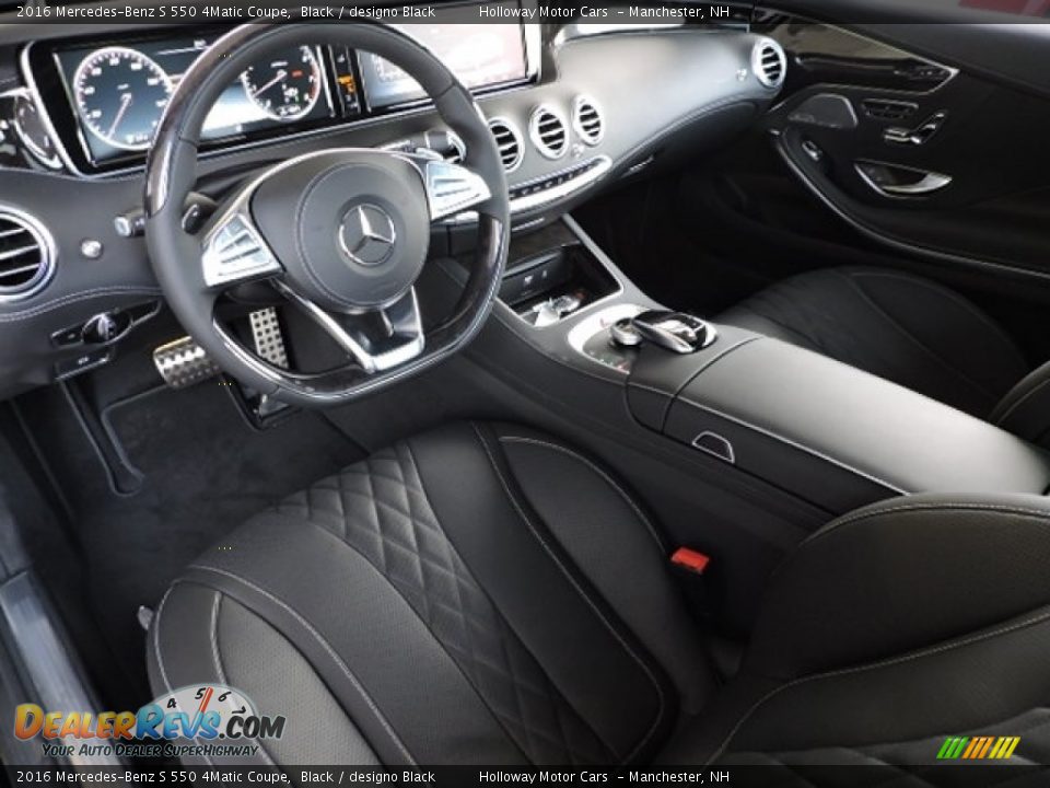 designo Black Interior - 2016 Mercedes-Benz S 550 4Matic Coupe Photo #10