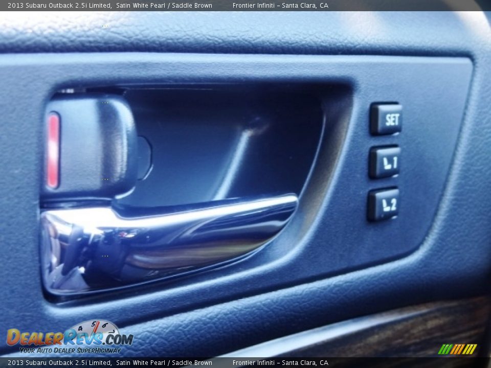 2013 Subaru Outback 2.5i Limited Satin White Pearl / Saddle Brown Photo #30
