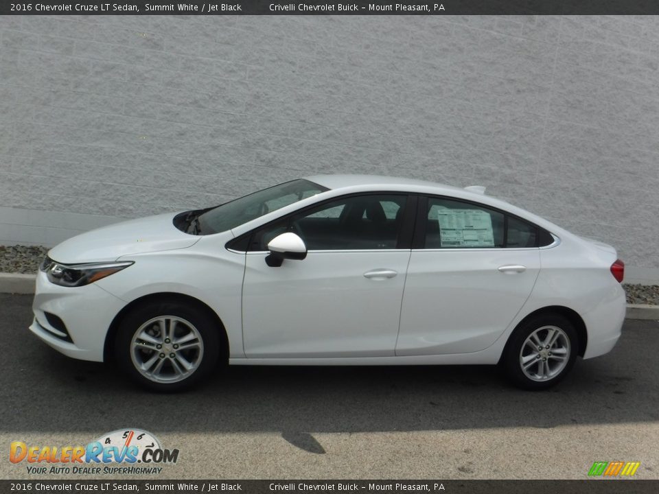 2016 Chevrolet Cruze LT Sedan Summit White / Jet Black Photo #2