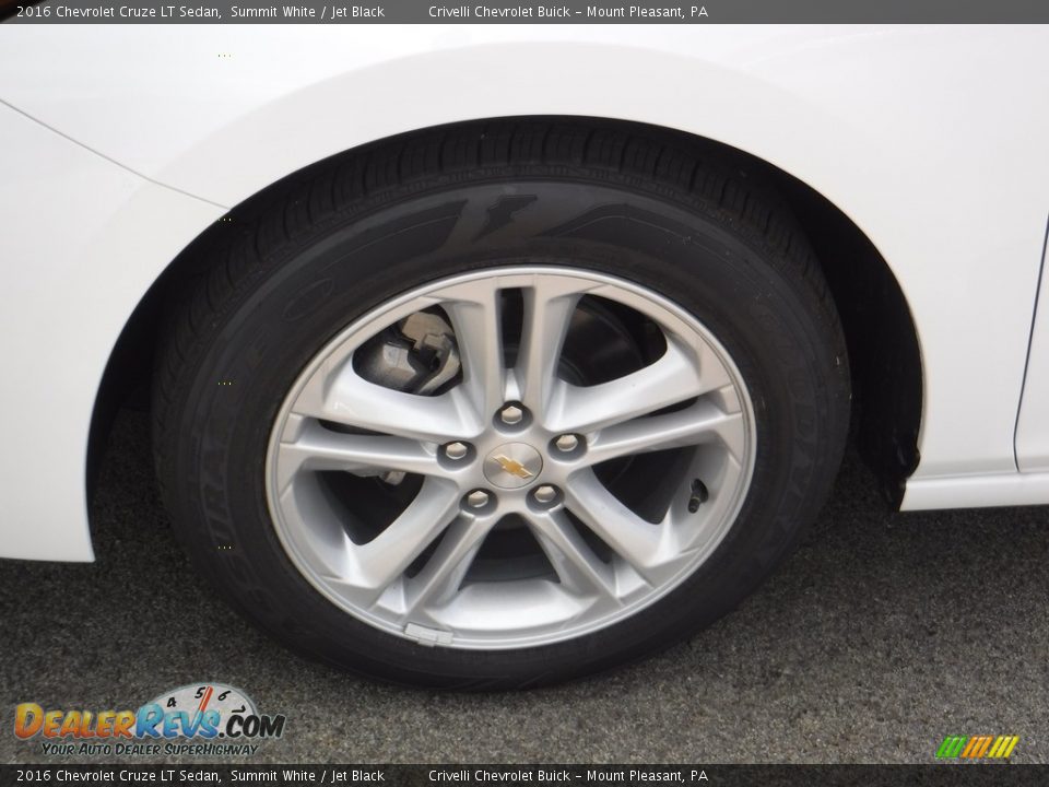 2016 Chevrolet Cruze LT Sedan Summit White / Jet Black Photo #3