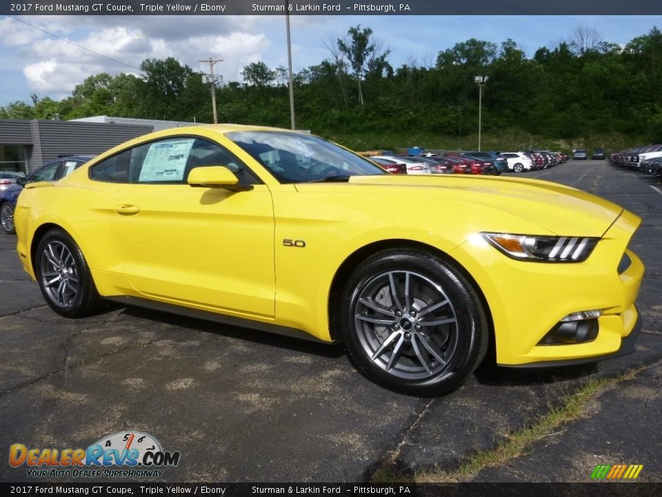 Triple Yellow 2017 Ford Mustang GT Coupe Photo #1