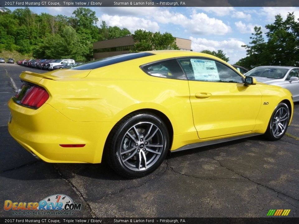 Triple Yellow 2017 Ford Mustang GT Coupe Photo #2