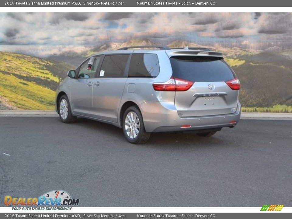 2016 Toyota Sienna Limited Premium AWD Silver Sky Metallic / Ash Photo #3