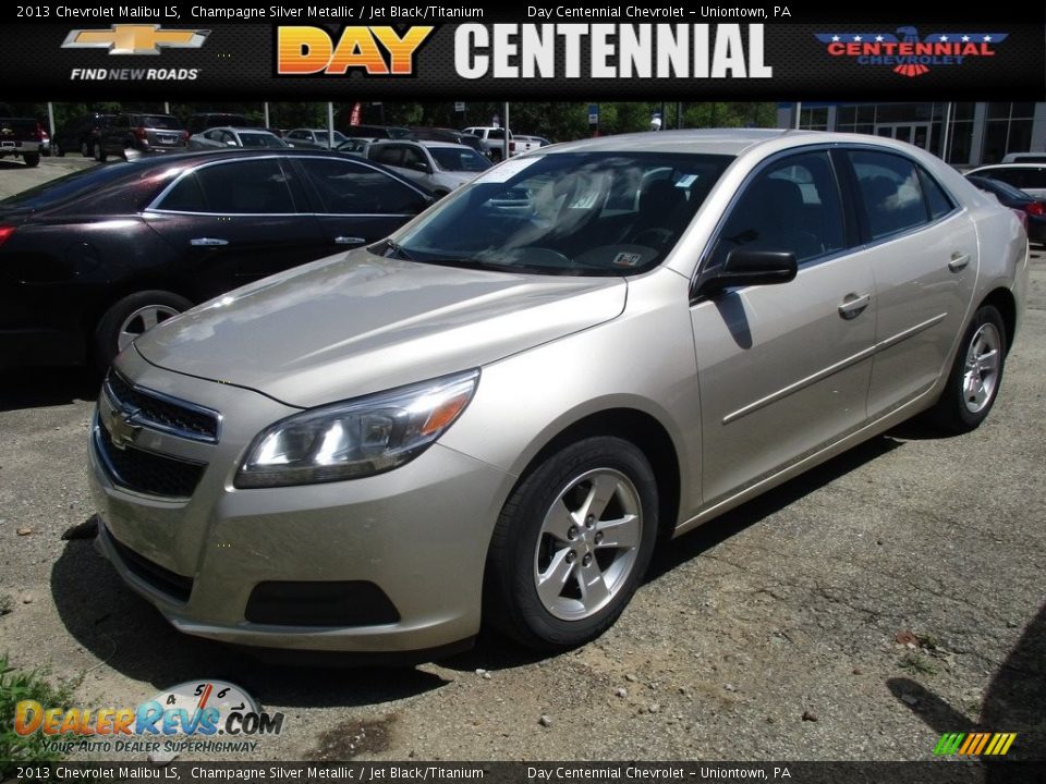 2013 Chevrolet Malibu LS Champagne Silver Metallic / Jet Black/Titanium Photo #1