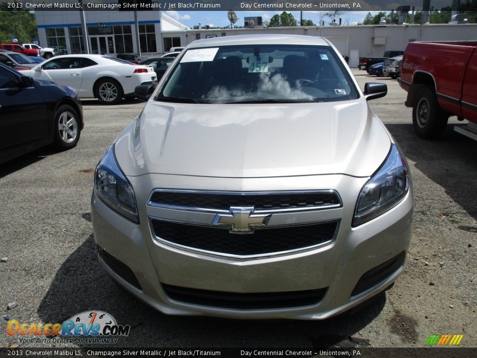 2013 Chevrolet Malibu LS Champagne Silver Metallic / Jet Black/Titanium Photo #2