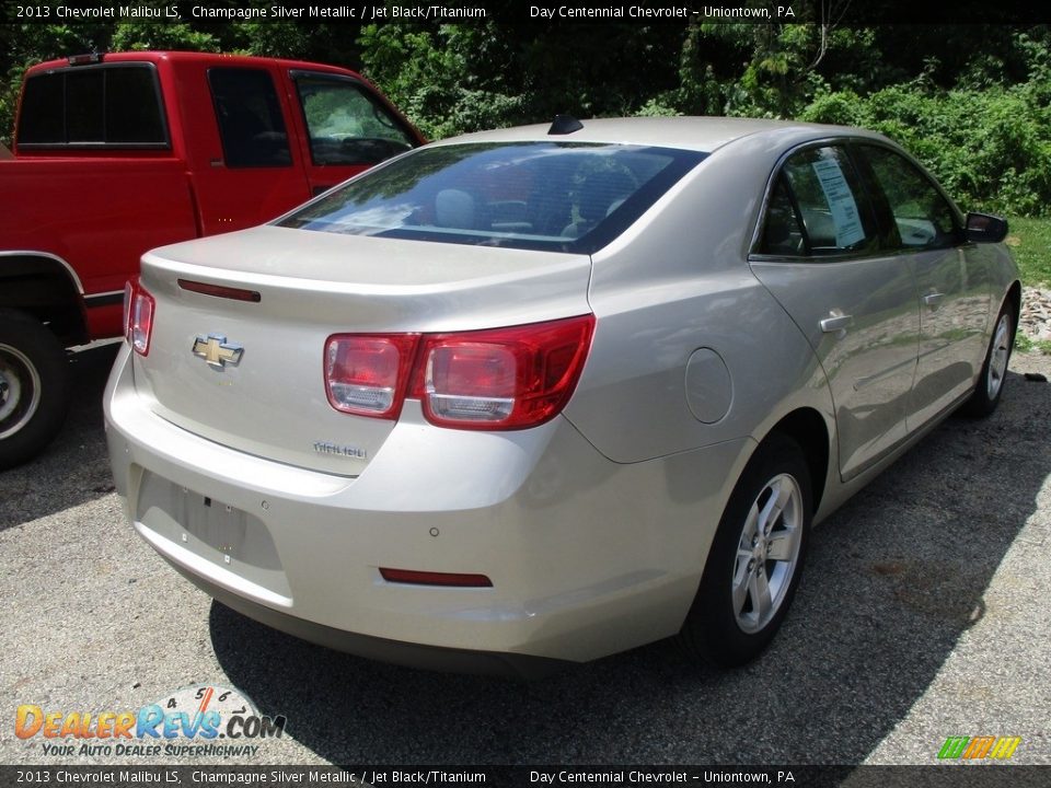 2013 Chevrolet Malibu LS Champagne Silver Metallic / Jet Black/Titanium Photo #4