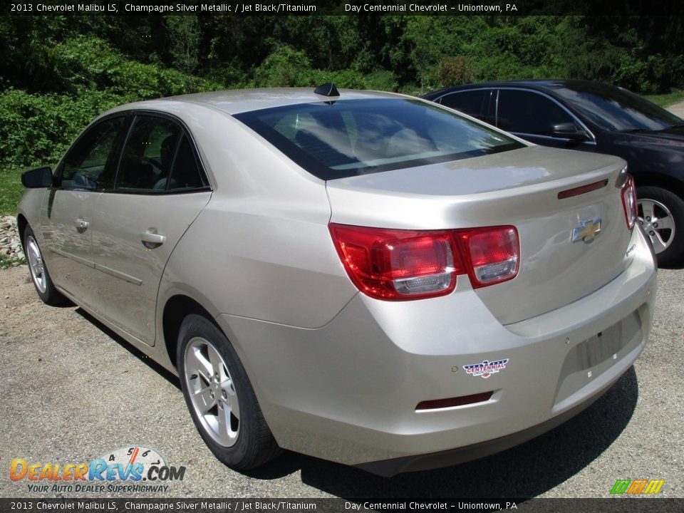2013 Chevrolet Malibu LS Champagne Silver Metallic / Jet Black/Titanium Photo #5