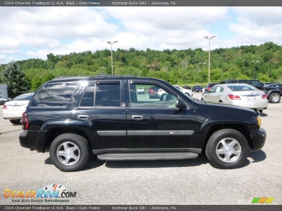 2004 Chevrolet TrailBlazer LS 4x4 Black / Dark Pewter Photo #4