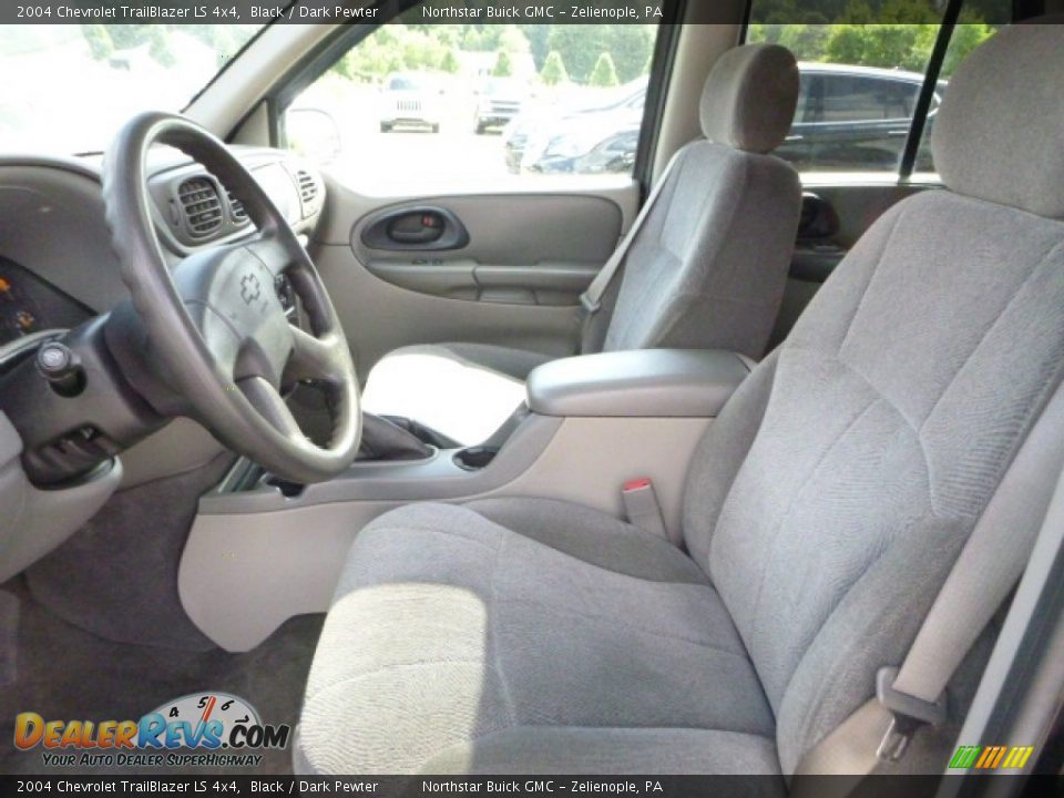 2004 Chevrolet TrailBlazer LS 4x4 Black / Dark Pewter Photo #16
