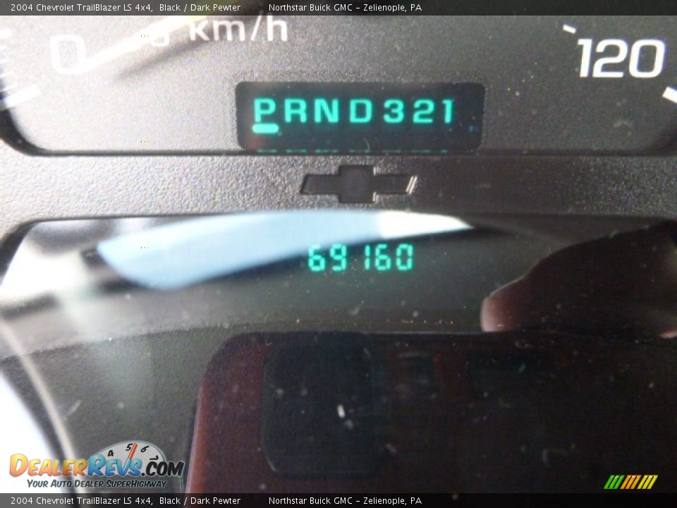 2004 Chevrolet TrailBlazer LS 4x4 Black / Dark Pewter Photo #23