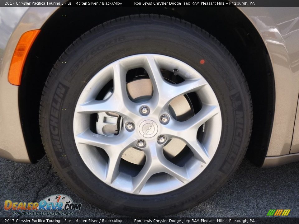 2017 Chrysler Pacifica Touring L Plus Molten Silver / Black/Alloy Photo #6