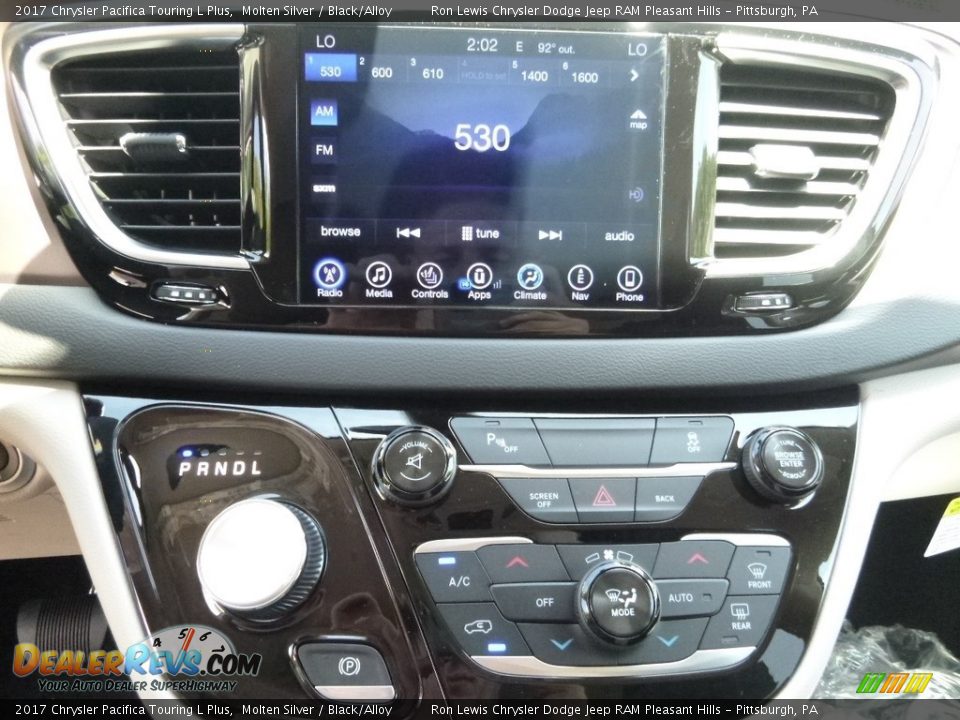 2017 Chrysler Pacifica Touring L Plus Molten Silver / Black/Alloy Photo #20