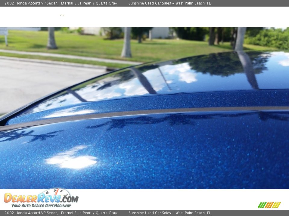 2002 Honda Accord VP Sedan Eternal Blue Pearl / Quartz Gray Photo #9