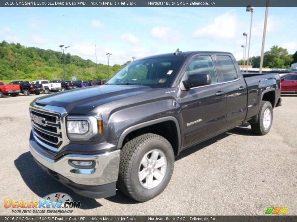 2016 GMC Sierra 1500 SLE Double Cab 4WD Iridium Metallic / Jet Black Photo #1