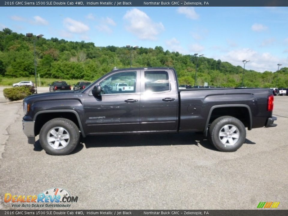 2016 GMC Sierra 1500 SLE Double Cab 4WD Iridium Metallic / Jet Black Photo #2