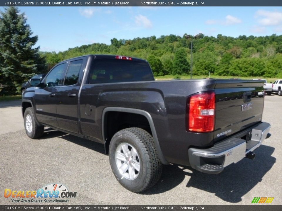 2016 GMC Sierra 1500 SLE Double Cab 4WD Iridium Metallic / Jet Black Photo #4