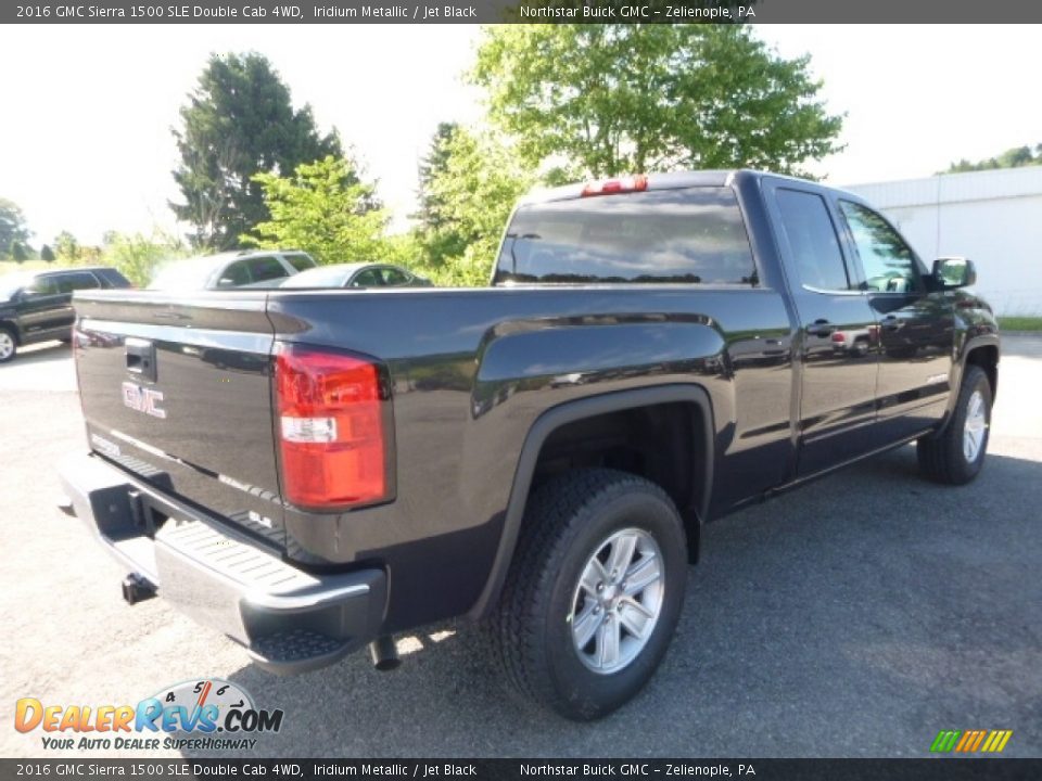 2016 GMC Sierra 1500 SLE Double Cab 4WD Iridium Metallic / Jet Black Photo #6