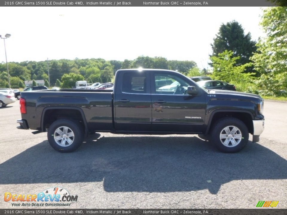 2016 GMC Sierra 1500 SLE Double Cab 4WD Iridium Metallic / Jet Black Photo #7