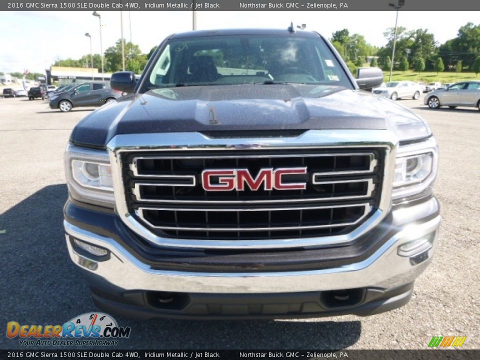 2016 GMC Sierra 1500 SLE Double Cab 4WD Iridium Metallic / Jet Black Photo #9