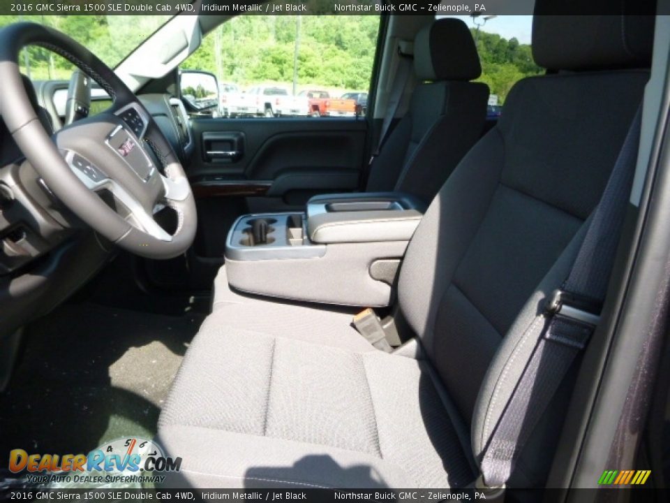 2016 GMC Sierra 1500 SLE Double Cab 4WD Iridium Metallic / Jet Black Photo #13
