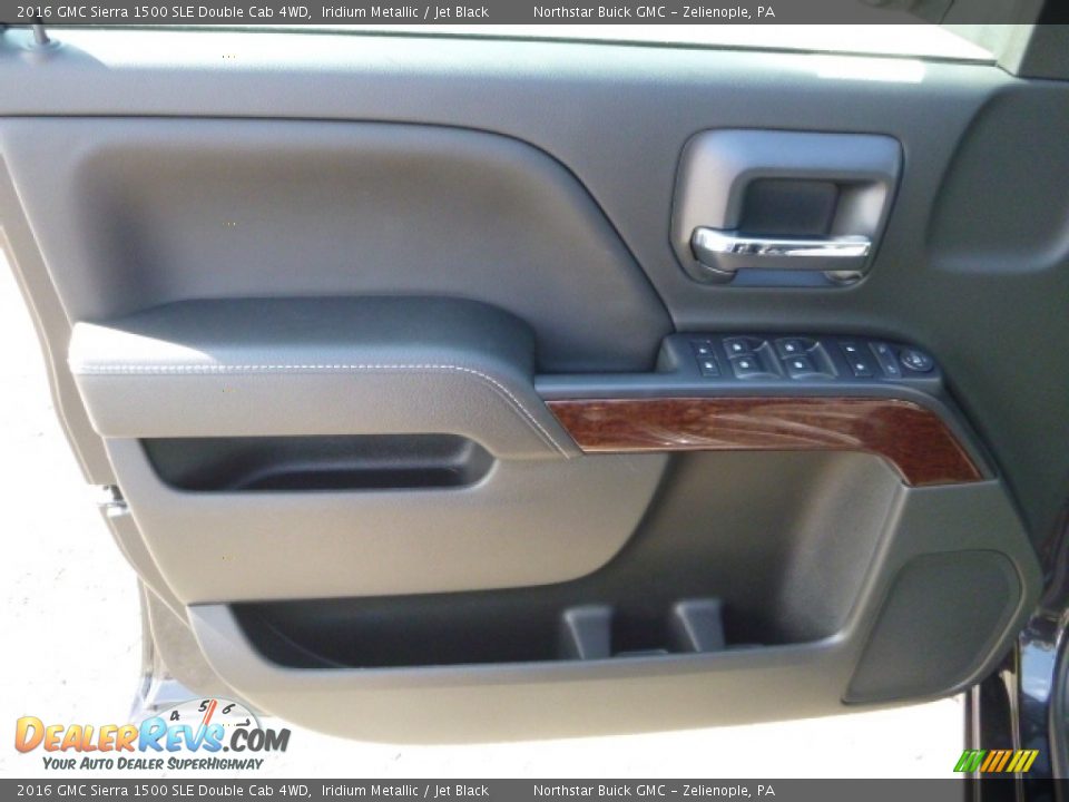 2016 GMC Sierra 1500 SLE Double Cab 4WD Iridium Metallic / Jet Black Photo #14