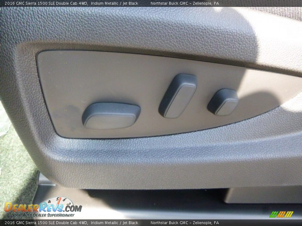 2016 GMC Sierra 1500 SLE Double Cab 4WD Iridium Metallic / Jet Black Photo #15