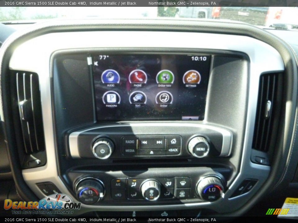 2016 GMC Sierra 1500 SLE Double Cab 4WD Iridium Metallic / Jet Black Photo #17
