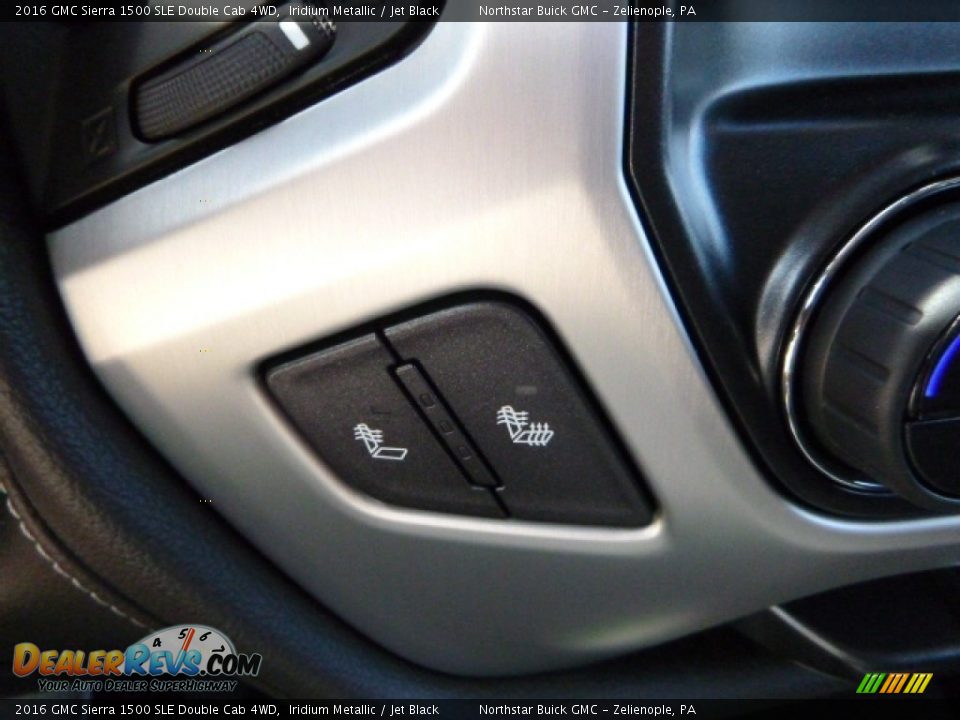 2016 GMC Sierra 1500 SLE Double Cab 4WD Iridium Metallic / Jet Black Photo #18